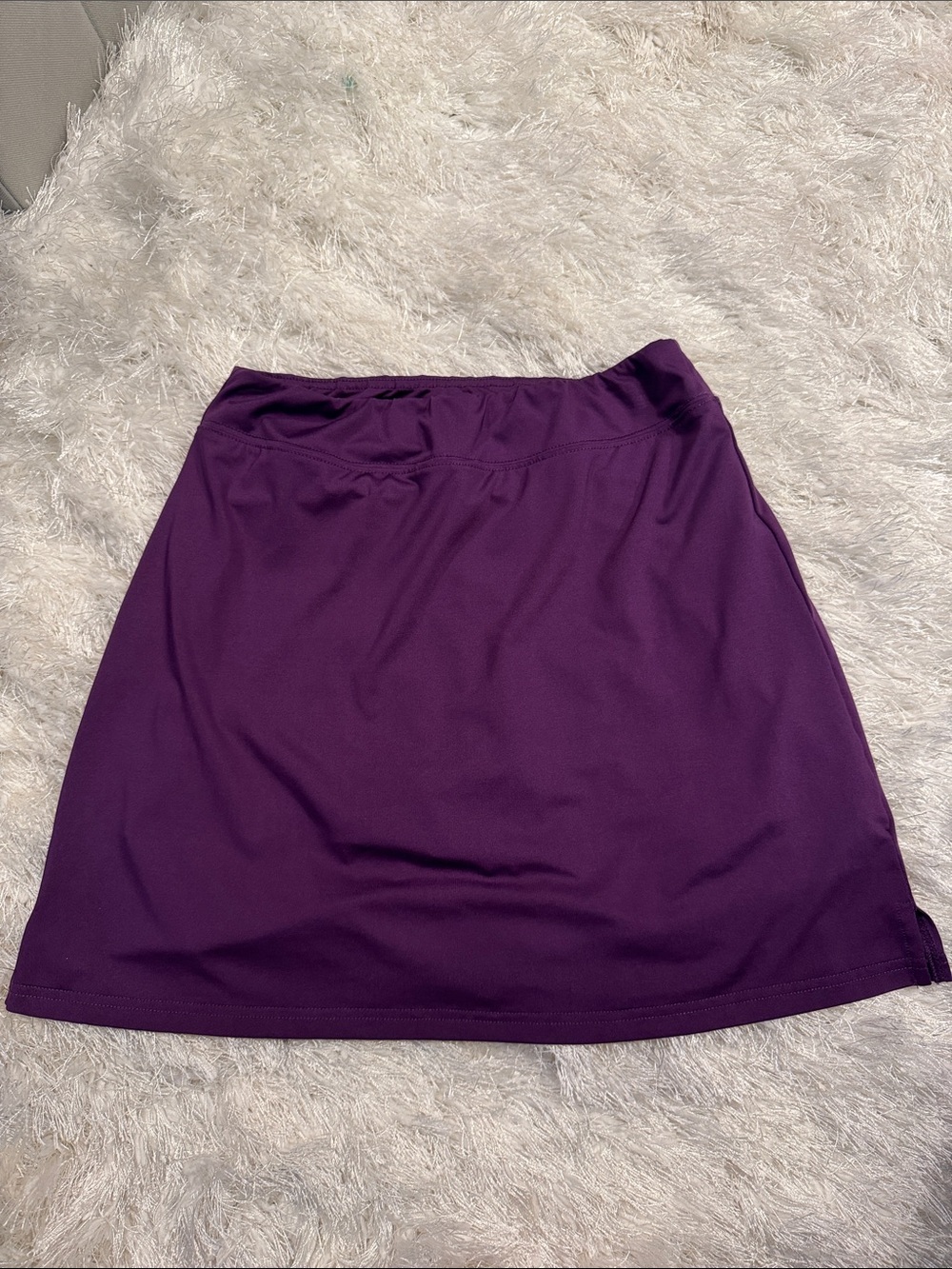 Women's Purple Mini Skirt — Stretch A-Line Active Skort